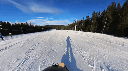 Real first-person helmet-camera clip